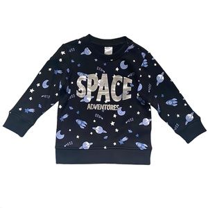 H&M space sweatshirt 12-18 months NWT